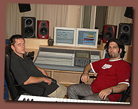 Martin Pfeiffer und Oliver Geibig im umgebauten Studio 1